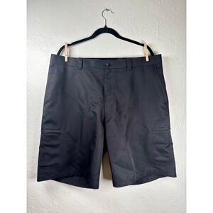 Links Edition Mens Black Golf Shorts Size 38 Performance Athleisure Country Club